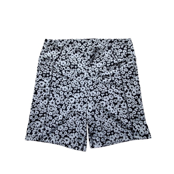 PINK Victoria's Secret Pants - PINK Victoria's Secret Active Floral Daisy Biker Shorts Size Large Pockets